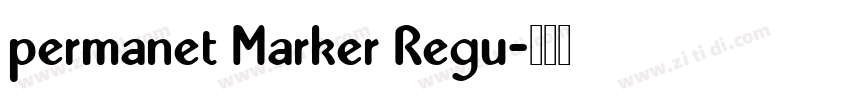permanet Marker Regu字体转换
